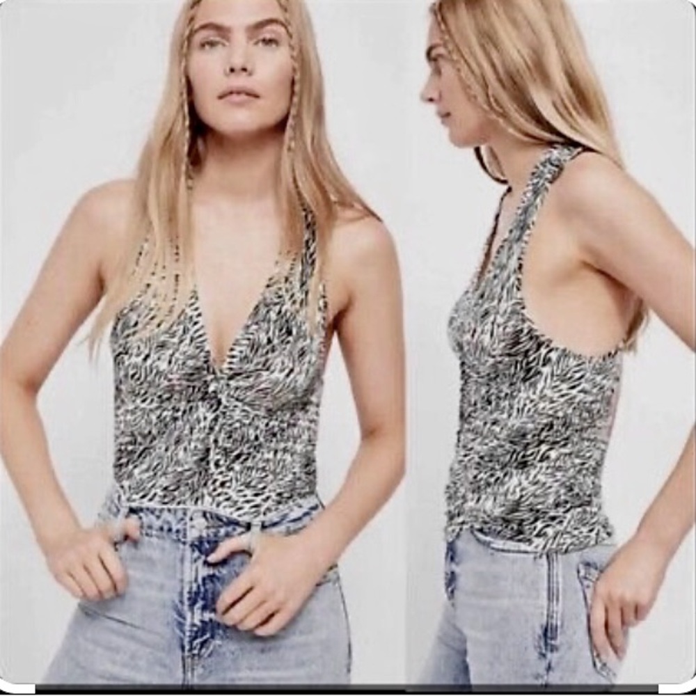 Free People Coco Tank in Black & White Combo!